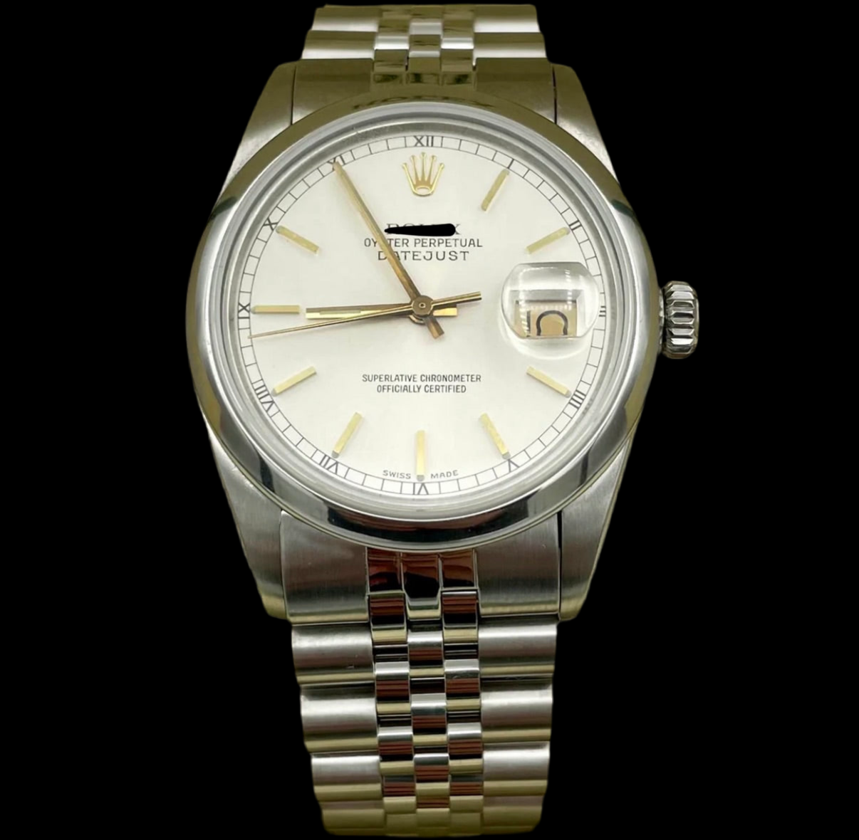 R DATEJUST 36MM STAINLESS STEEL WHITE DIAL