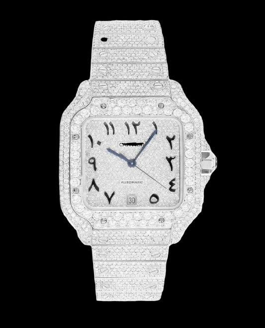 Diamond Santos 40mm - Stainless Steel - Arabic Dial