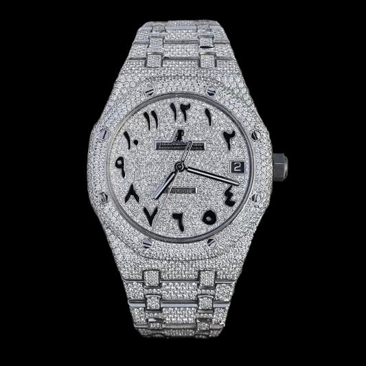 Diamond Royal Oak 41mm -Stainless Steel - Arabic Dial